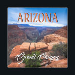 Grand Canyon Nationalpark Magnet<br><div class="desc">Dieser coole Grand Canyon Magnet besticht durch ein atemberaubendes Foto des Grand Canyon Nationalparks,  Arizona am Toroweap Point. Fügen Sie Ihre eigene Nachricht hinzu,  um dieses Design zu Ihrem eigenen zu machen! Fotografie erstellt von der preisgekrönten Fotografin Maria Jeffs.</div>