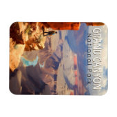Grand Canyon Nationalpark Ölgemälde Kunst, Dichtun Magnet (Horizontal)