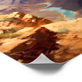 Grand Canyon Nationalpark Ölgemälde Kunst, Dichtun Poster (Ecke)