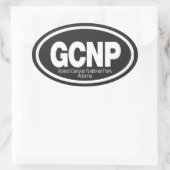 Grand Canyon Nationalpark Ovaler Aufkleber (Tasche)