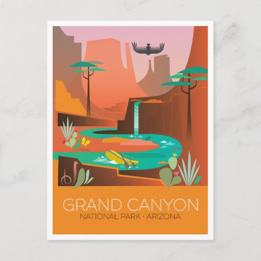 Grand Canyon Nationalpark Postcard Postkarte (Vorderseite)