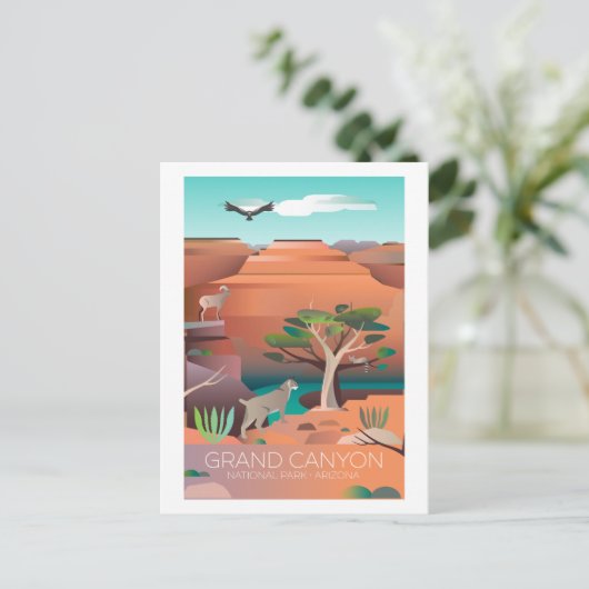 Grand Canyon Nationalpark Postcard Postkarte (Stehend Vorderseite)