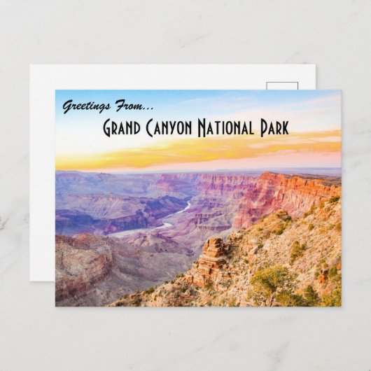 Grand Canyon Nationalpark Postcard Postkarte (Vorne/Hinten)