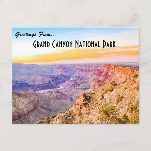 Grand Canyon Nationalpark Postcard Postkarte (Vorderseite)
