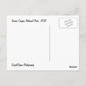 Grand Canyon Nationalpark Postkarte (Rückseite)