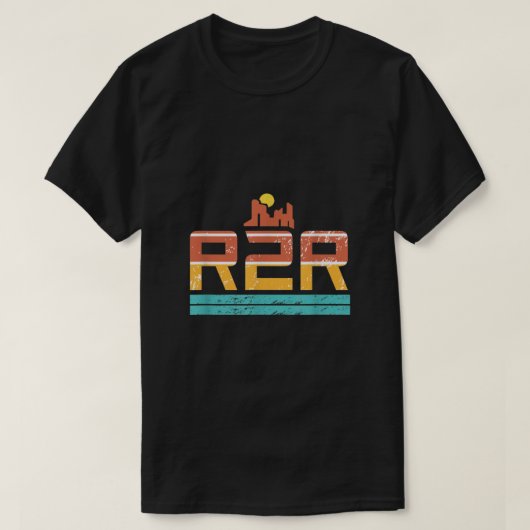 Grand Canyon Nationalpark R2R2R Rim zum R2R Wander T-Shirt (Design vorne)