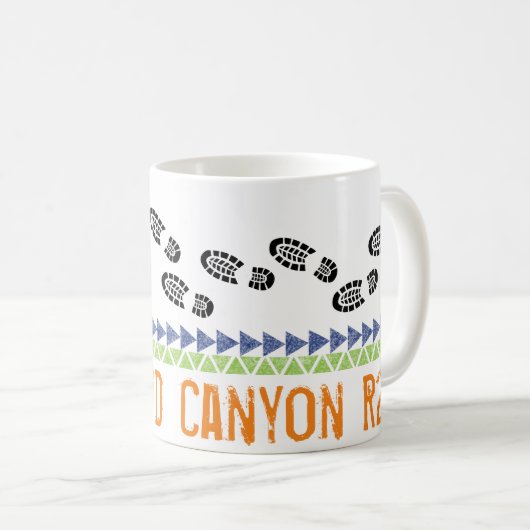 Grand Canyon Nationalpark R2R Wanderschuhe Kaffeetasse (VorderseiteRechts)