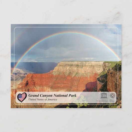 Grand Canyon Nationalpark - Rainbow Postkarte (Vorderseite)