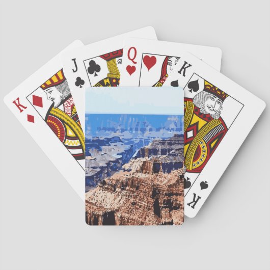 Grand Canyon Nationalpark Retro Design Spielkarten (Rückseite)