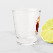 Grand Canyon Nationalpark Retro Distressed Circle Schnapsglas (Links)