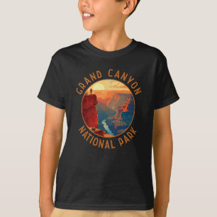 Grand Canyon Nationalpark Retro Distressed Circle T-Shirt