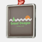 Grand Canyon Nationalpark Retro Ornament Aus Metall (Links)