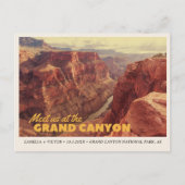 Grand Canyon Nationalpark Save the Date Postcard Postkarte (Vorderseite)