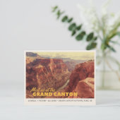 Grand Canyon Nationalpark Save the Date Postcard Postkarte (Stehend Vorderseite)