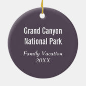 Grand Canyon Nationalpark Souvenir Keramikornament (Hinten)