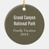 Grand Canyon Nationalpark Souvenir Keramikornament (Hinten)