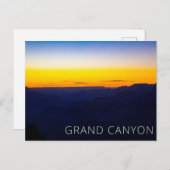 Grand Canyon Nationalpark Sunset Postkarte (Vorne/Hinten)