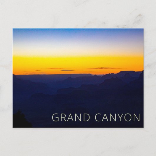Grand Canyon Nationalpark Sunset Postkarte (Vorderseite)