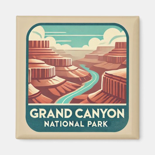 Grand Canyon Nationalpark Untersetzer Magnet (Vorne)