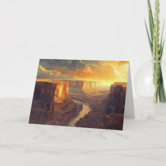 Grand Canyon Nationalpark Vintag Feiertagskarte (Vorderseite)