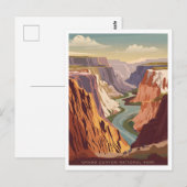 Grand Canyon Nationalpark Vintag Postkarte (Vorne/Hinten)