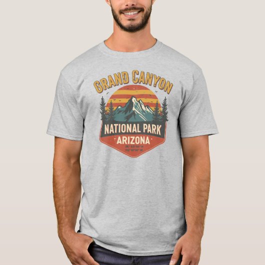 Grand Canyon Nationalpark Vintag Sunset T-Shirt (Vorderseite)
