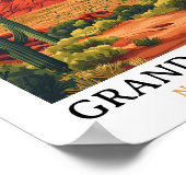 Grand Canyon Nationalpark Vintage Poster (Ecke)