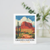 Grand Canyon Nationalpark Vintage Postkarte (Stehend Vorderseite)