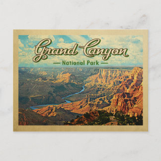 Grand Canyon Nationalpark Vintage Postkarte