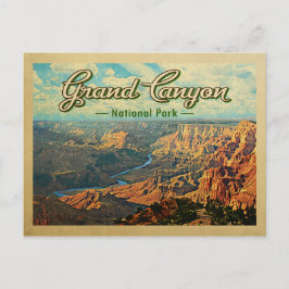 Grand Canyon Nationalpark Vintage Postkarte