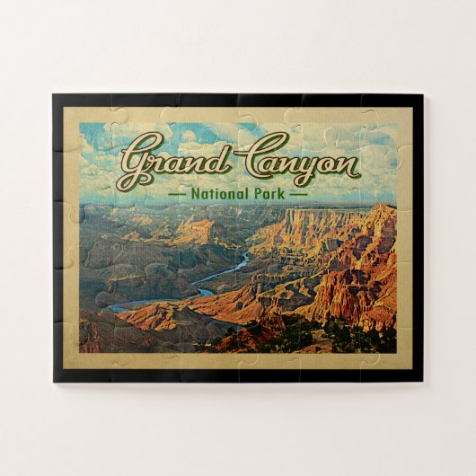 Grand Canyon Nationalpark Vintage Puzzle (Horizontal)