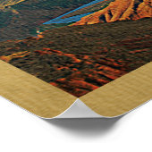 Grand Canyon Nationalpark Vintage Travel Poster (Ecke)