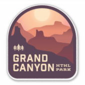Grand Canyon Nationalpark Vinyl Sticker (Vorderseite)