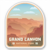 Grand Canyon Nationalpark Vinyl Sticker (Vorderseite)