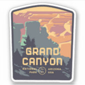 Grand Canyon Nationalpark Vinyl Sticker (Vorderseite)