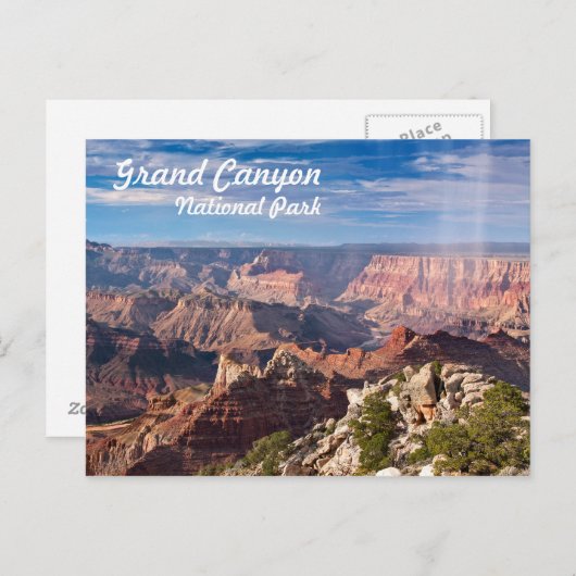 Grand Canyon Nationalpark während der Regendusche Postkarte (Vorne/Hinten)