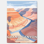 Grand Canyon Nationalpark Watercolor Reisen Magnet (Vorderseite)