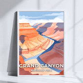 Grand Canyon Nationalpark Watercolor Reisen Poster