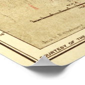 Grand Canyon NationalparkPanoramakarte Poster (Ecke)