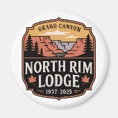 Grand Canyon North Rim Lodge Tribute 1937–2025 Magnet (Vorne)