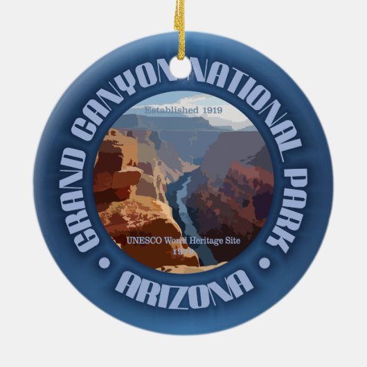 Grand Canyon NP Keramik Ornament (Hinten)