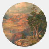 Grand Canyon of Arizona from Hermit Rim Road, 1913 Runder Aufkleber (Vorderseite)