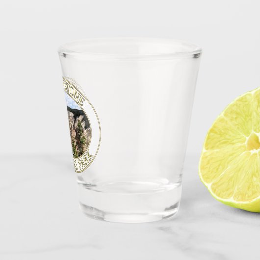 Grand Canyon of the Yellowstone at Yellowstone NP Schnapsglas (Rechts)