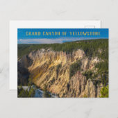 Grand Canyon of the Yellowstone Postkarte (Vorne/Hinten)