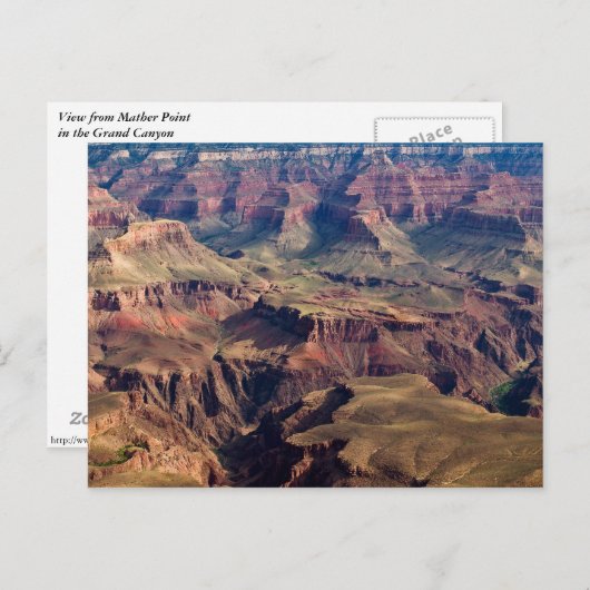 Grand Canyon Postcard Postkarte (Vorne/Hinten)