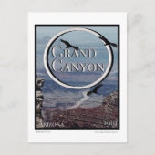 Grand Canyon Poster Postkarte (Vorderseite)