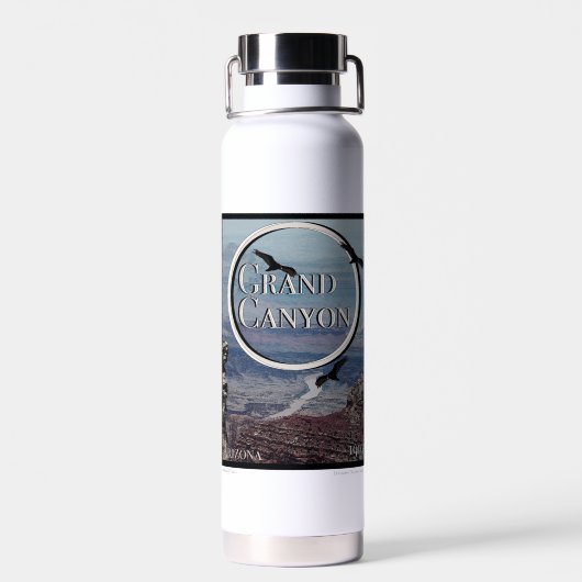Grand Canyon Poster Trinkflasche (Rückseite)