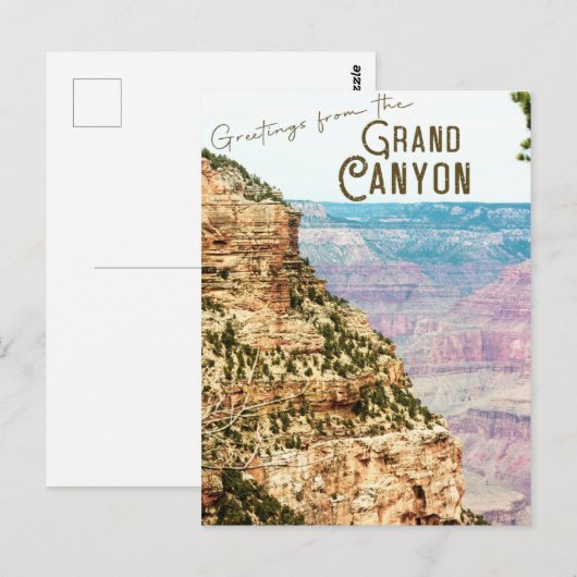 Grand Canyon Postkarte (Vorne/Hinten)