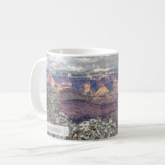 Grand Canyon Psalm 75:1 KJV Kaffeetasse (Vorderseite Links)