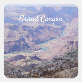 Grand Canyon Quadratischer Aufkleber